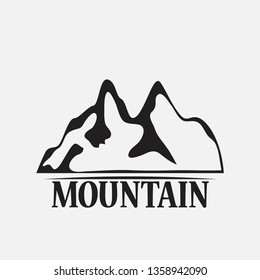 Mountains isolated on a white backgrounds