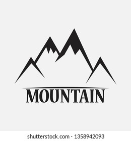 Mountains isolated on a white backgrounds