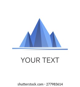 Mountains isolated on a white backgrounds