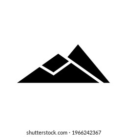 mountains knife icon or logo isolated sign symbol vector illustration - high quality black style vector icons
