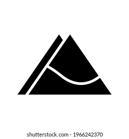 mountains knife icon or logo isolated sign symbol vector illustration - high quality black style vector icons
