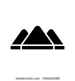 mountains knife icon or logo isolated sign symbol vector illustration - high quality black style vector icons
