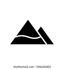 mountains knife icon or logo isolated sign symbol vector illustration - high quality black style vector icons
