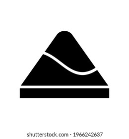 mountains knife icon or logo isolated sign symbol vector illustration - high quality black style vector icons
