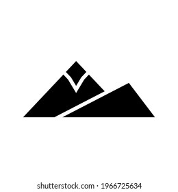 mountains knife icon or logo isolated sign symbol vector illustration - high quality black style vector icons
