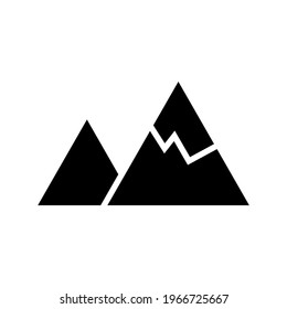 mountains knife icon or logo isolated sign symbol vector illustration - high quality black style vector icons
