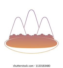 mountains and lake design