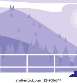 Mountains landscape background