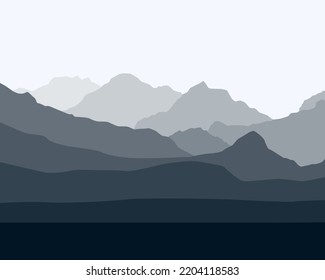 Mountains landscape background for landing page.