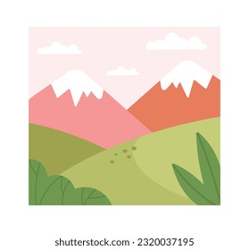 Berge Landschaftshintergrund Vektorgrafik