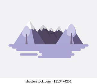 Mountains landscape design