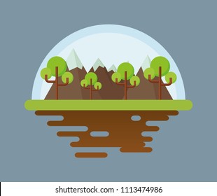 mountains landscape design