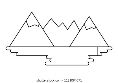 Mountains landscape design