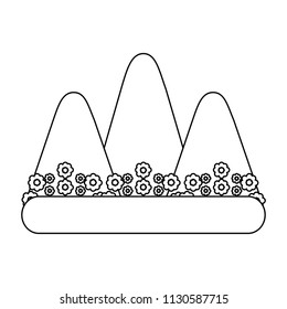 Mountains landscape design