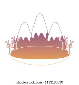 Mountains landscape design
