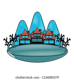 Mountains landscape design