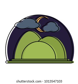 Mountains landscape icon
