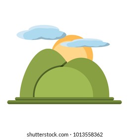 Mountains landscape icon