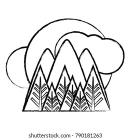 mountains landscape icon image