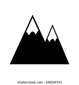 Mountains landscape symbol