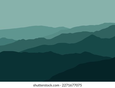 mountains landscape vector design illustration