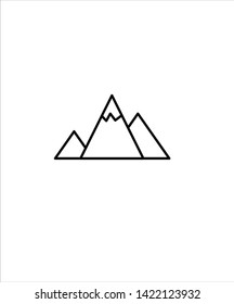 mountains line icon,vector best line icon.