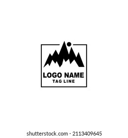 Mountains logo desain vektor template