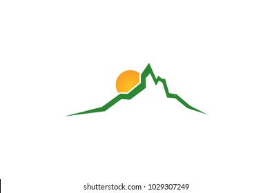 mountains logo design