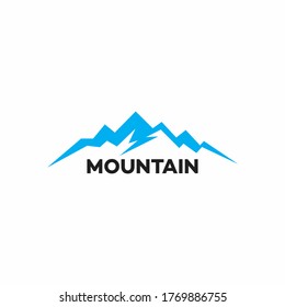 The Mountains logo design template -vector .