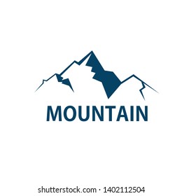Mountains logo design vector 
illustration