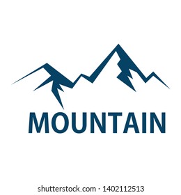 Mountains logo design vector 
illustration