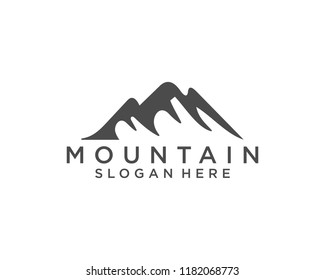 Mountains logo design vector template