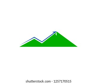 Mountains Logo Design Vector Template