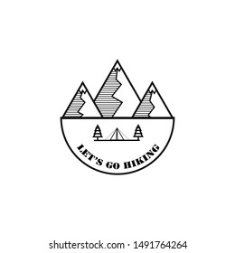 mountains logo design vector template