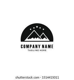 Mountains logo design vector template