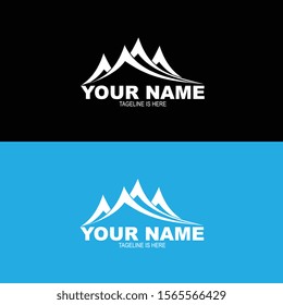 Mountains logo design vector template