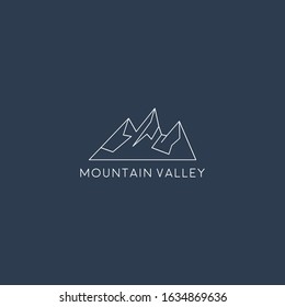 Mountains logo design vector template