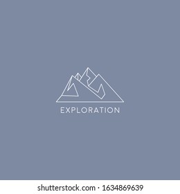 Mountains logo design vector template