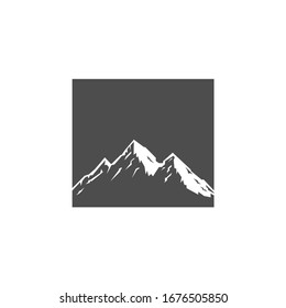 Mountains logo design vector template element illustration 