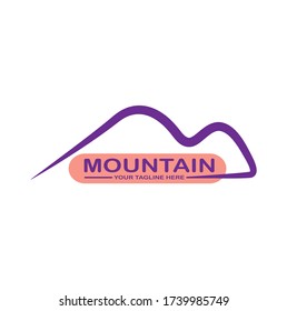 Mountains logo design vector template