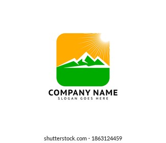 Mountains Logo Design Vector Template