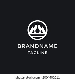 Mountains logo design vector template