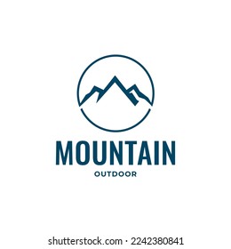 Mountains logo design vector template