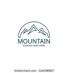 Mountains logo design vector template