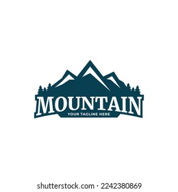 Mountains logo design vector template