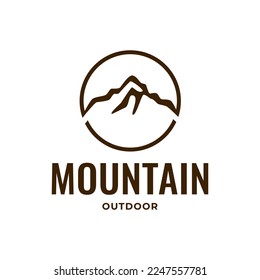 Mountains logo design vector template