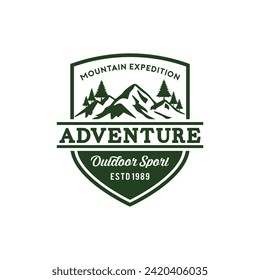Mountains logo design vector template illustration