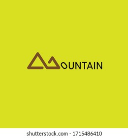 Mountains logo emblem vector illustration. Outdoor adventure expedition  mountains silhouette shirt  print stamp. Vintage typography