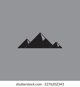 mountains logo with minimalistic design