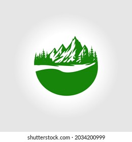 mountains logo, Set of vintage badgelogo design, retro badge design for logo, banner, tag, insignia, emblem, label element